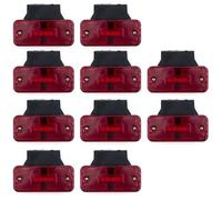 LOZOPMTMLD Rear Light Auto Trailer Truck Lorry 10/8/6/4pcs 12V 24V LED Side Marker Light Car External Lights Squarde Warning Tail Signal Lamp(10pcs red)