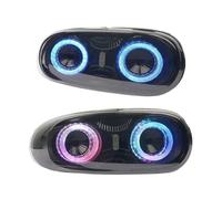 LOZOPMTMLD Tail Lights Lamps Assembly For Mazda MX5 NC Taillight Running Light With Sequential Turn Signal 2PCS Car RGB LED Tail Lights(Black)