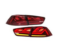 LOZOPMTMLD Tail Lights Lamps Assembly For Mitsubishi Lancer Brake Reverse Light Dynamic Turn Signal Lights LED Tail Lamp Assembly(Smoke Shell)
