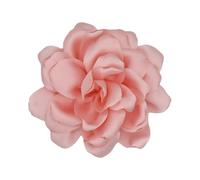 LOZTBUE 1 Piece Rose Flower Brooch Large Muslin Brooch Hair Clip Classic Elegant Handmade Flower Brooch Suitable for Wedding Party Dance (Light Pink)