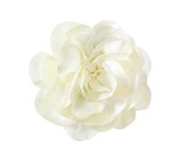 LOZTBUE 1PC Rose Flower Brooch Large Muslin Brooch Hair Clip Classic Elegant Handmade Flower Brooch Suitable for Wedding Party Dance, Anwendbar, Plastic