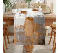 LOZULOTable & Runner Modern Orange Boho Linen Washable Country House Style Party Decoration Outdoor Weatherproof 40 x 180 cm