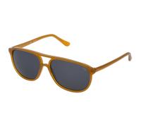Lozza Unisex Lozza SL1827L ZILO SPORT V72M Sunglasses Acetate Brown Grey Squared Normal