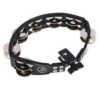 LP Latin Percussion Tambourin Cyclop montierbar schwarz Stahlschellen zweireihig LP160,White