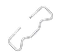 LP 25.4x490MM P Handlebar Aluminum Butterfly Handle Bar 22.2MM Compatible With Folding Bike And Similar Bicycles(Silver)