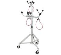 LP Latin Percussion Bata-Ständer einstellbar für Rechts- oder Linkshänder, arretierbare Rollen, für 3 Batadrums verschiedener Größe, LP445