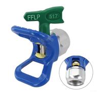 LP 517 Nozzle Low Pressure Airless Sprayer Tip 7/8 Nozzle Guard Steel Blue Green Paint Sprayer Tool Compatible Titan Wagner