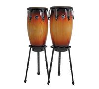 LP Aspire 10" & 11" Congas with Basket Stand Vintage Sunburst