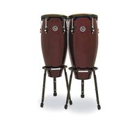 LP Aspire 11" & 12" Congas with Basket Stand Dark Wood
