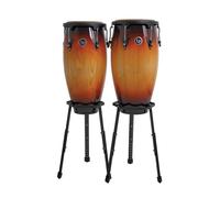 LP Aspire 11" & 12" Congas with Basket Stand Vintage Sunburst