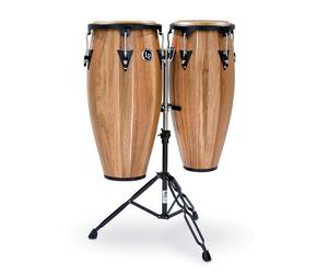 LP Aspire 11" & 12" Congas with Double Stand Walnut