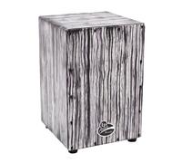 LP Latin Percussion Cajon Aspire Accent, Birke/Pappel, Wire (3 x 16), Finish: White Streak, LPA1332-WS