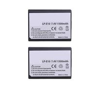 LP-E10 LP E10 1500mAh LCD Dual USB Charger 1100D 1200D 1300D Kiss X50 X70 X80 X90 T3 T5 T6 T7(2PCS B)