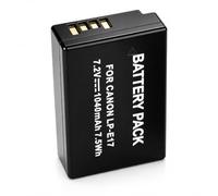 LP-E17 Rechargeable Camera Battery 1040mAh 7.2V Li-Ion Replacement for Canon EOS R50, R10, R8, RP, 200D II, 850D, 800D, 750D, 760D, 77D, M3, M5, M6 Mark II, Kiss X10i