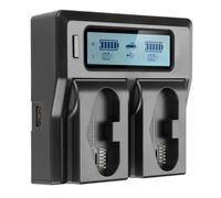 LP-E19 LP-E19 LP-E4N Battery With LCD Dual Slot Fast Charger，Compatible For Canon，For EOS 1DX 1D X Mark II 1Ds Mark III 1D Mark III 1(1 Pc Charger)