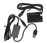 LP-E6 Dummy Battery DC Coupler Power Adapter with USB Drive Cable for 5D2 / 5D3 / 5D4 / 6D / 6D2