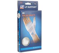LP Elasticated Right Palm Brace - Elastic & Breathable Compression Sleeve for Sports Injury Rehabilitation, White - Small