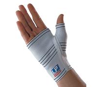 LP Elasticated Right Palm Brace - Elastic & Breathable Compression Sleeve for Sports Injury Rehabilitation, White - Large