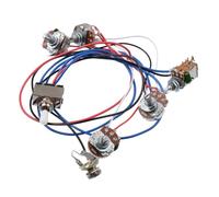 LP Electric Guitar Circuit Assembly Electric Guitar Wiring Harness 500K Large Potentiometer 2V2T Control Harness(White)
