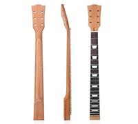 LP Electric Guitar Neck Mahogany, 22 Frets Rosewood Fingerboard, Truss Rod Nut, Replacement for LP guitar, Designed for LP guitar parts (Wood color)