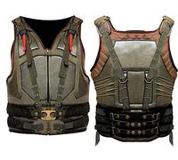 LP-Facon Bane The Dark Knight Rises Military Style Costume Faux Leather Cosplay Vest