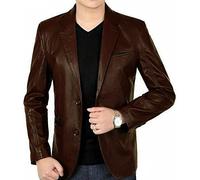 LP-FACON Leather Blazer for Men - Lambskin Leather Blazer - Leather Jackets for Men - Leather Jackets for Men
