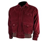 LP-FACON Mens Jack Torrance Halloween Costume The Shining Jack Nicholson Corduroy Jacket- Red Velvet Jacket