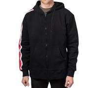 LP-FACON Mens Video Game Cosplay Hoodie Jacket - Black Gaming Costume Single Strip Fleece Hoodie