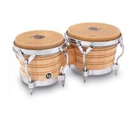 LP Generation II Wood Bongos Natural Chrome Hardware