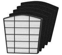 LP-HF550 True HEPA Filter Replacement Compatible with Live-Pure Bali Series LP550TH, LP550THP Multi-Room Whole House Air Cleaner Purifier, Part Number LP550THP, 1 x HEPA Filter & 4 x Carbon Filter