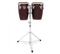 Latin Percussion LP Jr Wood Conga Set - Wine Red/Chrome