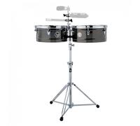 Latin Percussion LP1415-KP Karl Perazzo 14" & 15" Timbales Timbales with Black Nickel Finish