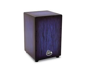 LP Latin Percussion Cajon Aspire Accent, Birke/Pappel, Wire (3 x 16), Finish: Blue Burst Streak, LPA1332-BBS