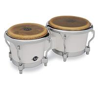LP Latin Percussion Fiberglass Bongo White Chrome Hardware LP200XF-WH