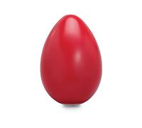 LP Latin Percussion Shaker Big Egg 3" (7,6 cm), Kunststoff rot, höhere Lautstärke, ideal für Live-Einsatz, LP0020RD