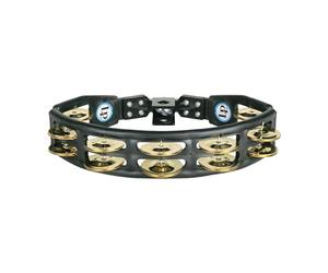 LP Latin Percussion Tambourin Cyclop schwarz montierbar Messingschellen zweireihig LP175,Black