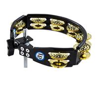LP Latin Percussion Tambourin Cyclops schwarz montierbar Messingschellen zweireihig LP179