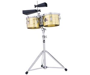 LP Latin Percussion Timbales Tito Puente Timbalitos Brass 9 1/4" + 10 1/4" LP272-B