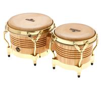 LP Latin Percussion Matador Wood Bongo Natural Gold Hardware M201-AW