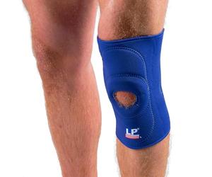 LP Open Patella Knee Support, Neoprene Knee Support - Arthritis Pain Relief, Knee Compression Support & Sports Injury Rehabilitation. Blue, XX-Large