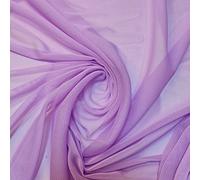 LP Power Net Fabric Premium Sheer 4 Way Stretch Mesh Lining Dressmaking Material 58" Wide by The Meter UK (1 Meter, Lavender)