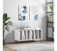 (white) vidaXL Record Cabinet Record Storage Cabinet Sideboard White Engineered Wood