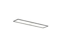 LP Slim Ceiling Light Opal Diffuser Recessed 3000K & Dali Dark Raw Aluminum