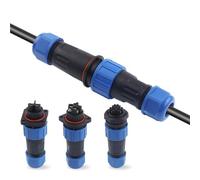 LP/SP20 Aviation Socket Flange/Docking/Nut/Square Screw Wiring IP68 Cable Connector 2/3/4/5/6/7 Pin Male Female(Square Type,4P)