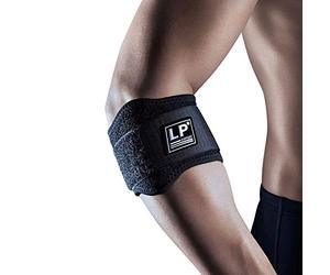 LP Support 751CA Extreme Series Tennis-Wristband, Tennis-Elbow-Brace, Size:One Size, Colour:Black