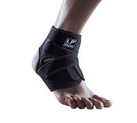 LP SUPPORT 757CA Extreme Series Ankle Support - Ankle Bandage - Ankle Support for Sports, Size:One size, colour:black