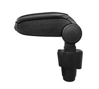LP Trade Center Armrest for Zoe Phase 2 | Storage Console Accessory and Arm Rest with Organiser Compartment | Car Interior Spare Part | Black Faux Leather - White Stitching