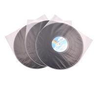 LP Vinyl Inner Sleeves Transparent Anti Static Plastic Round Bottom Protective Sleeves Album Covers (12 inch 50PCS)