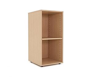 LP Vinyl Storage Cabinet by Gear4music for up to 250 Records Beech