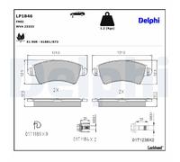 LP1846 BRAKE PAD SET, DISC BRAKE FITS CITROËN XSARA 1.8 VTS